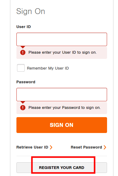 Homedepot Com Mycard Homedepot Credit Card Login Blink Assist   Register Home Depot Credit Card Account 